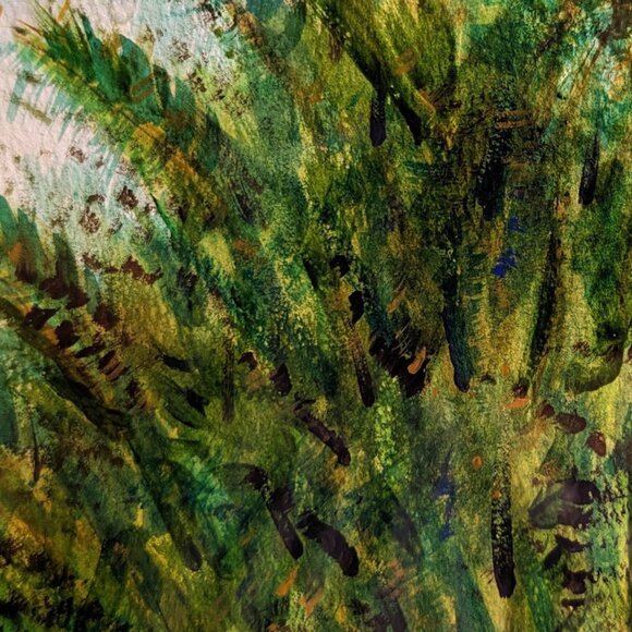 Original Unframed Watercolor Painting of Living Tree Kentucky Eastern Red Cedar - Picture 10 of 16